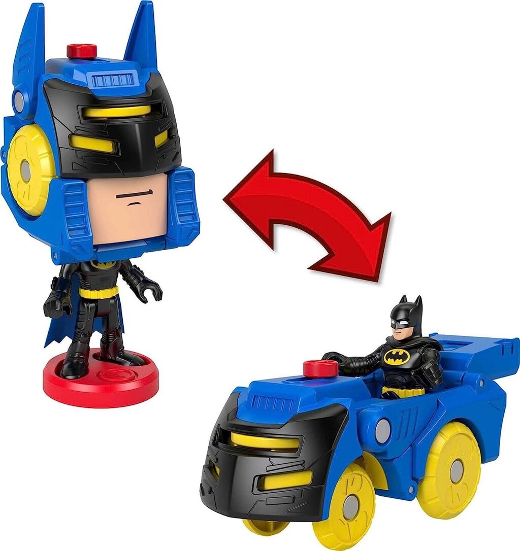 Набір 2в1 DC Super Friends Imaginext Batman і Бетмобіль-трансформер Код/Артикул 75 315 Код/Артикул 75 315 Код/Артикул від компанії greencard - фото 1