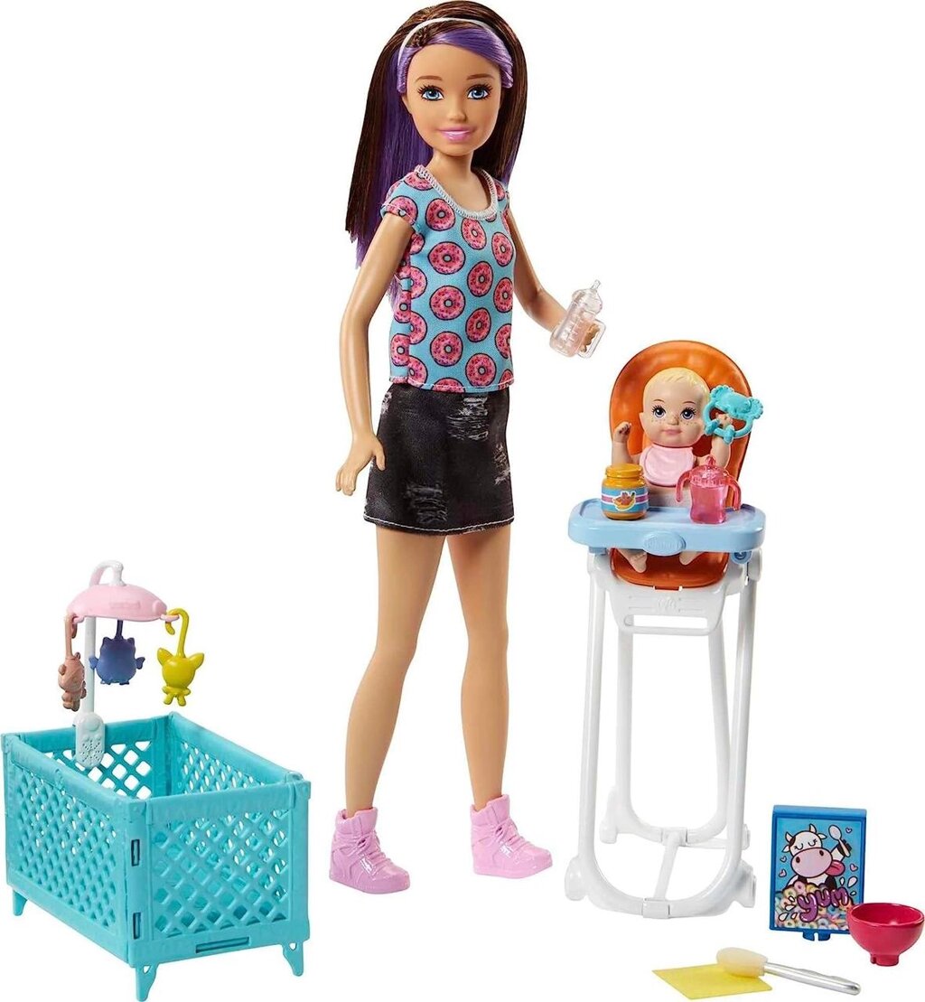 Набір барбі няня Barbie Skipper Color-Change Baby Doll зміна кольору Код/Артикул 75 342 від компанії greencard - фото 1