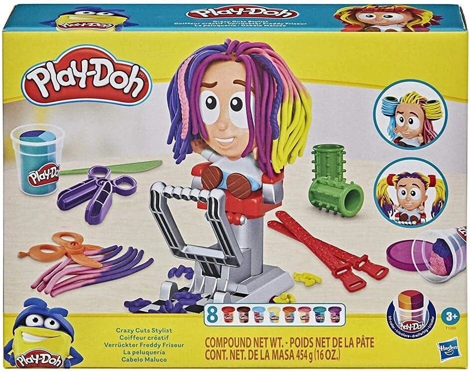 Набір для ліплення Play-Doh Crazy Cuts Stylist Hair. Божевільні зачіски Код/Артикул 75 1084 від компанії greencard - фото 1