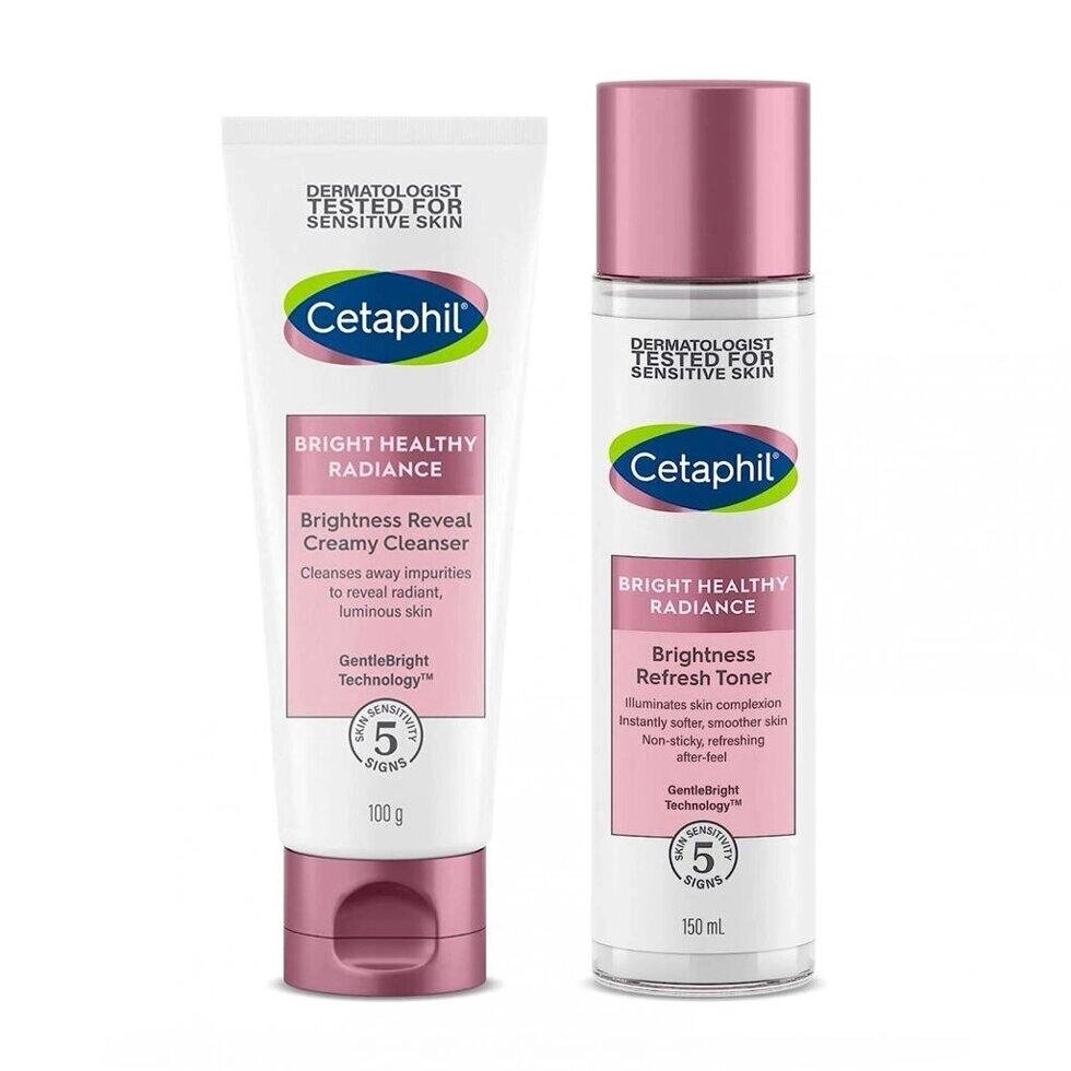 Набір для яскравості та сяйва шкіри (100 г + 150 мл), Bright Healthy Radiance Set,  Cetaphil Під замовлення з Індії 45 від компанії greencard - фото 1