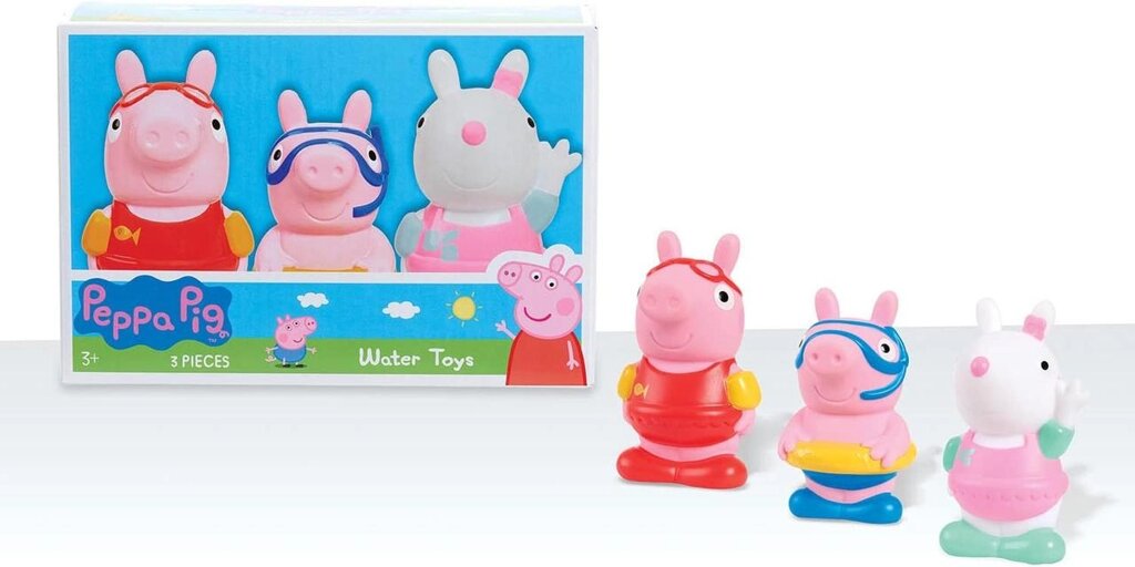 Набір іграшок для купання Свинка Пеппа. Peppa Pig Bath Toys Код/Артикул 75 698 від компанії greencard - фото 1