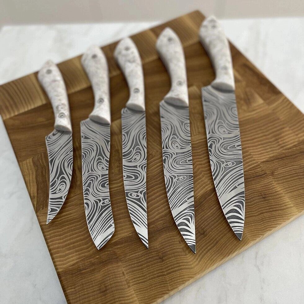 Набір кухонних ножів «Лисячий хвіст» 2.0 преміум версія Код/Артикул 27 Н-245 від компанії greencard - фото 1
