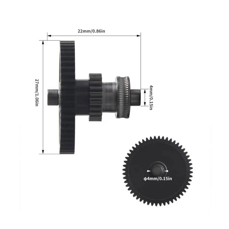 Набір шестерень для екструдерів 3D-принтерів Elegoo Neptune 4/ 4 Pro/ 4 Plus/ 4 Max, Загартована сталь Код/Артикул 57 від компанії greencard - фото 1