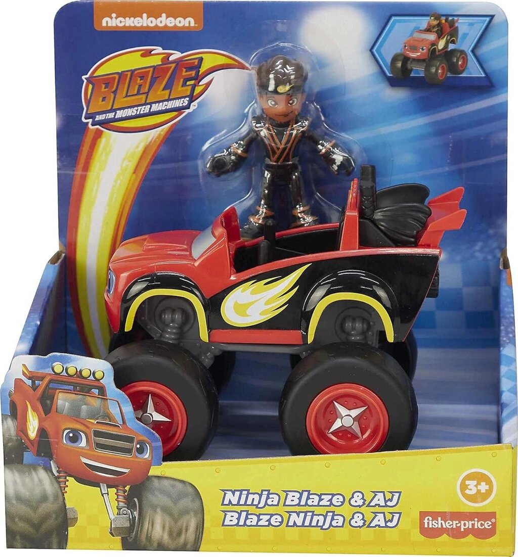 Набір спалах і диво машина з Ninja Blaze Aj. Fisher-Price Blaze Monster Код/Артикул 75 1082 від компанії greencard - фото 1