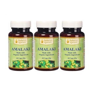 Набір Амалаки (3 x 60 кап, 600 мг), Organic Amalaki Set, Maharishi Ayurveda Під замовлення з Індії 45 днів.