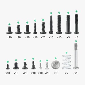 Набір гвинтів від офіційного виробника 3D-принтерів Bambu Lab серій X1/P1 і AMS (оригінал, SCR002) Код/Артикул 57 SCR002