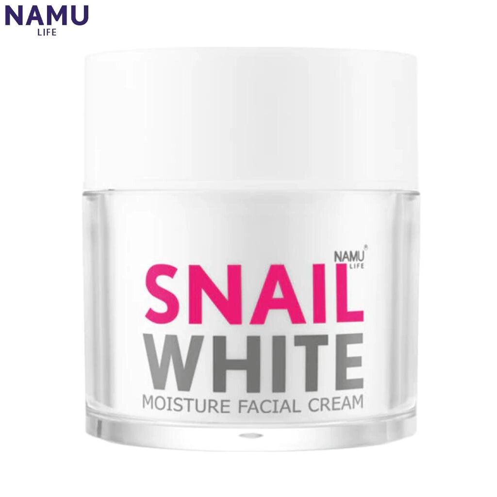 NAMU LIFE Snail Білий зволожуючий крем для обличчя 50 мл Під замовлення з Таїланду за 30 днів, доставка безкоштовна від компанії greencard - фото 1
