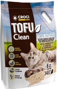 Наповнювач для кошенячого туалету Croci Тофу Clean 6 л (8023222138117) Код/Артикул 185 277496888