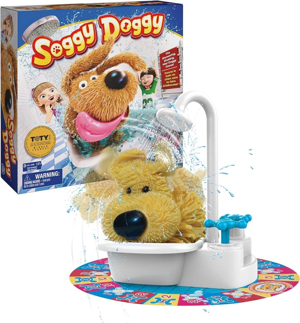 Настільна гра Soggy Doggy, The Showering Shaking Wet Dog викупай цуценя Код/Артикул 75 892 від компанії greencard - фото 1
