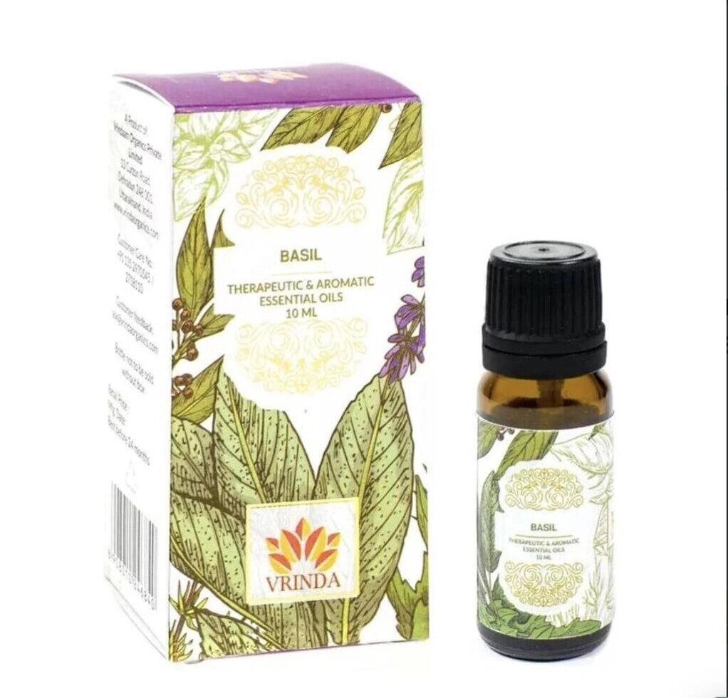 Натуральна ефірна олія Базиліка (10 мл), Basil Natural Essential Oil,  Goloka Під замовлення з Індії 45 днів. від компанії greencard - фото 1