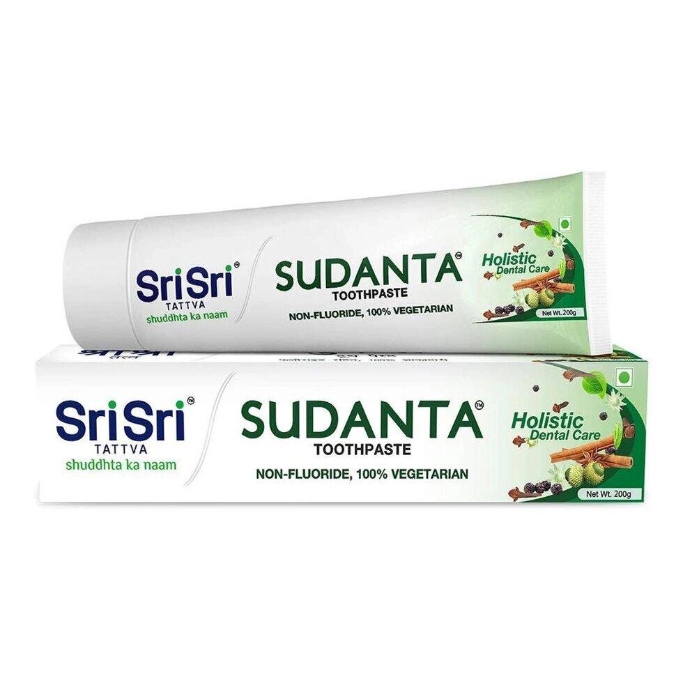 Натуральна зубна паста Суданта (200 г), Sudanta Toothpaste,  Sri Sri Tattva Під замовлення з Індії 45 днів. Безкоштовна  від компанії greencard - фото 1