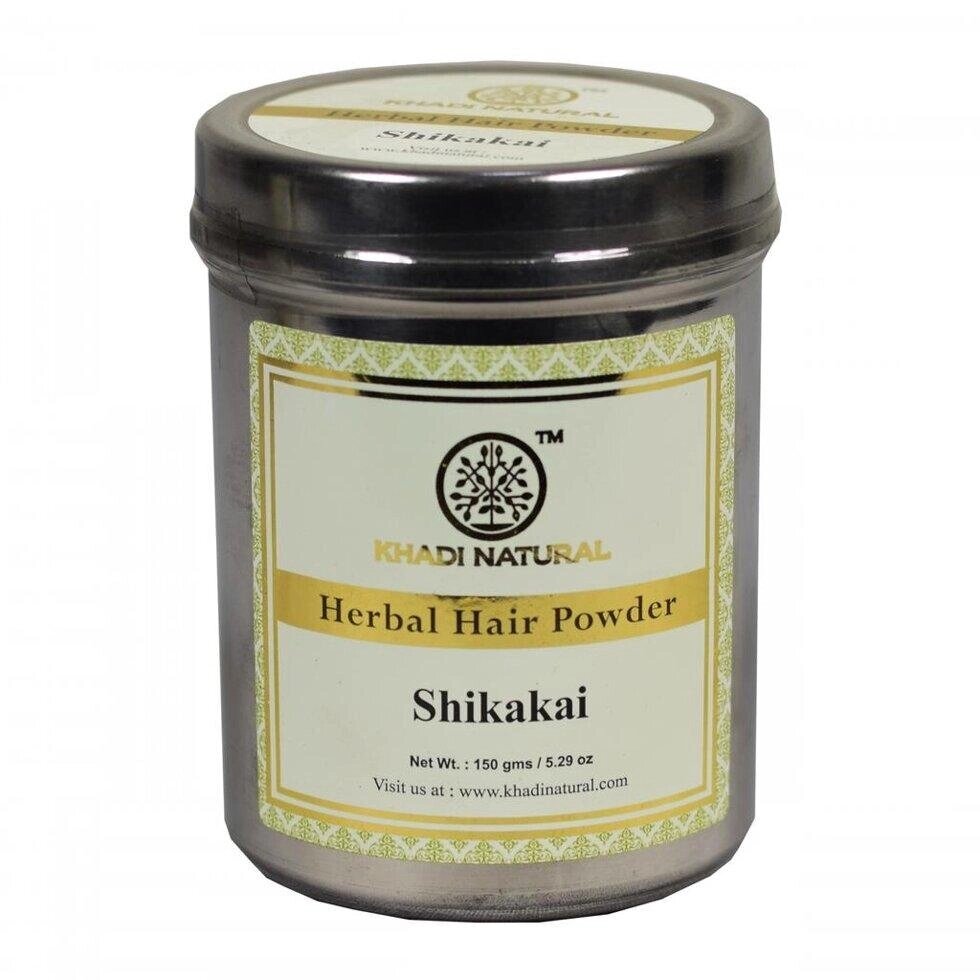 Натуральний порошок для волосся Шікакай (150 г), Herbal Hair Powder Shikakai,  Khadi Natural Під замовлення з Індії 45 від компанії greencard - фото 1