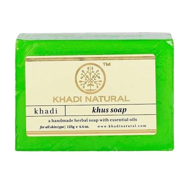 Натурально мило ручної роботи Кхус: для зволоження шкіри (125 г), Khus Soap Hand made,  Khadi Natural Під замовлення з від компанії greencard - фото 1