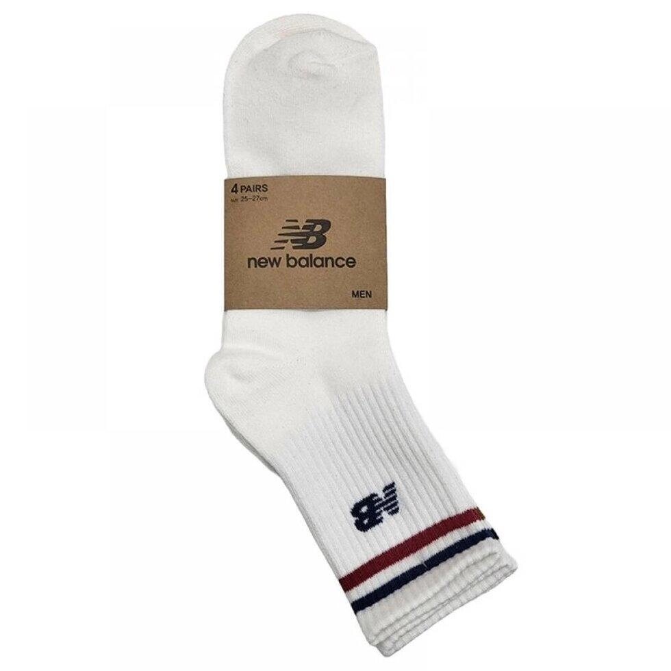 New Balance Чоловічі шкарпетки до середини стегна SNB40501A 4 шт під замовлення з кореї 30 днів доставка безкоштовна від компанії greencard - фото 1