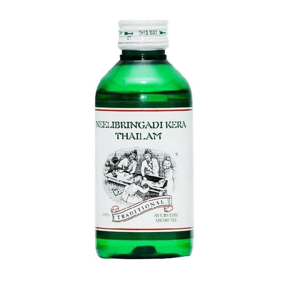 Нілібрінгаді Кера Тайлам: олія для волосся (200 мл), Neelibringadi Kera Thailam,  Kairali Під замовлення з Індії 45 від компанії greencard - фото 1