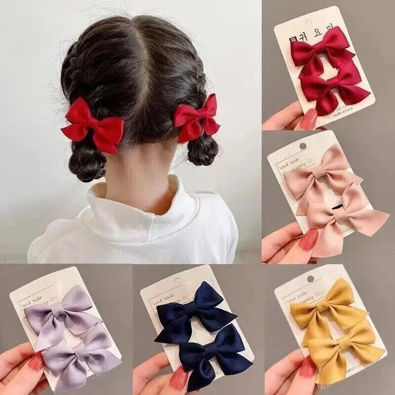 Новинка, 2 шт., корейські дитячі шпильки для волосся з бантом, милі шпильки для волосся принцеси для дівчаток, головні від компанії greencard - фото 1