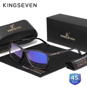 Окуляри комп'ютерні Blue Blocker 45% для чоловіків і жінок KINGSEVEN 7365 Bright Black F1 Код/Артикул 184 125252