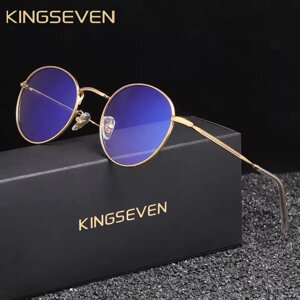 Окуляри комп'ютерні Blue Blocker для чоловіків і жінок KINGSEVEN N4526 Gold Код/Артикул 184 125292