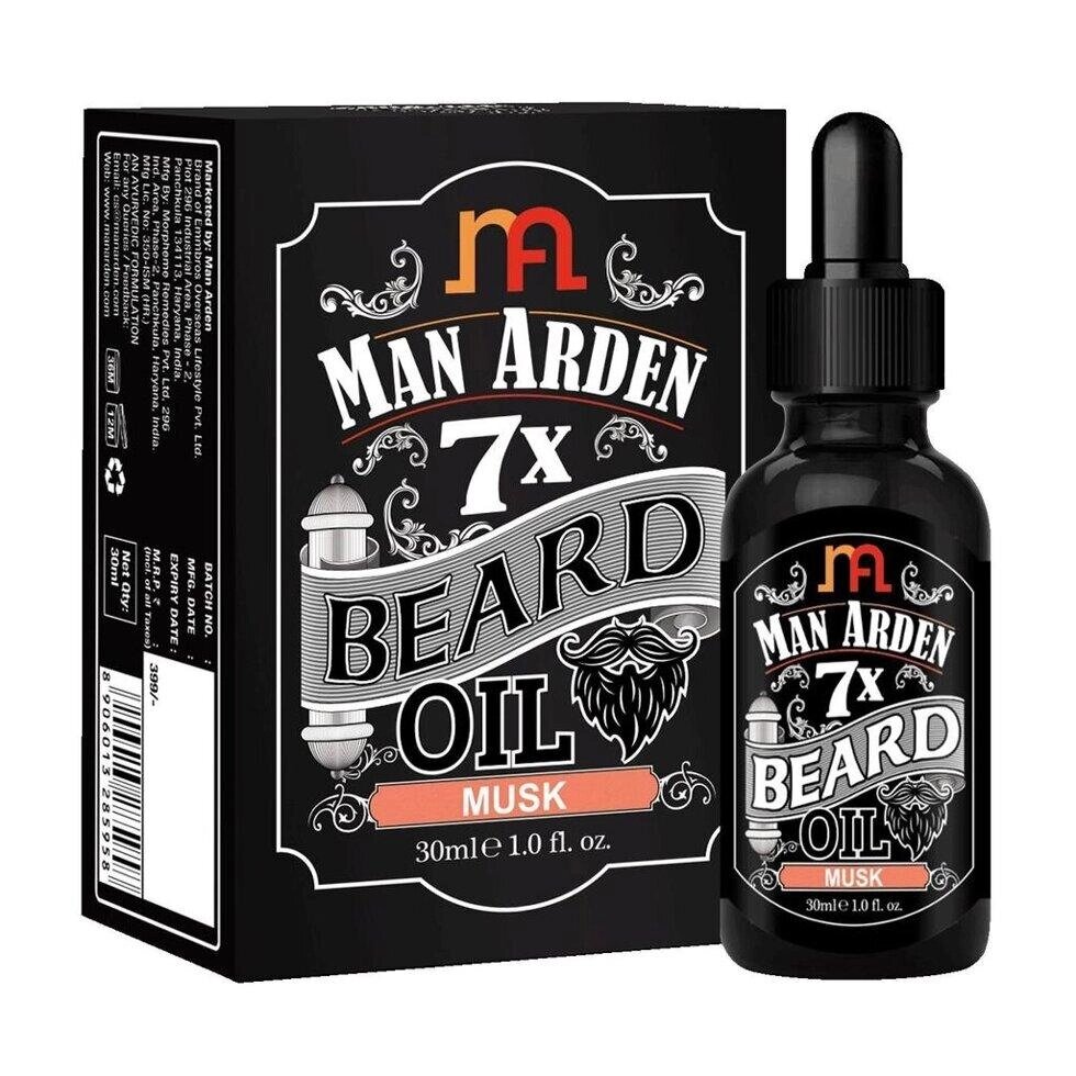 Олія для бороди із Мускусом (30 мл), 7X Beard Oil Musk,  Man Arden Під замовлення з Індії 45 днів. Безкоштовна доставка. від компанії greencard - фото 1