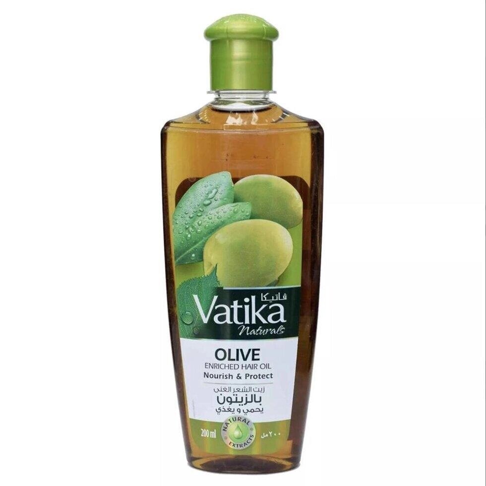 Олія для волосся (200 мл), Vatika Enriched Olive Hair Oil,  Dabur Під замовлення з Індії 45 днів. Безкоштовна доставка. від компанії greencard - фото 1