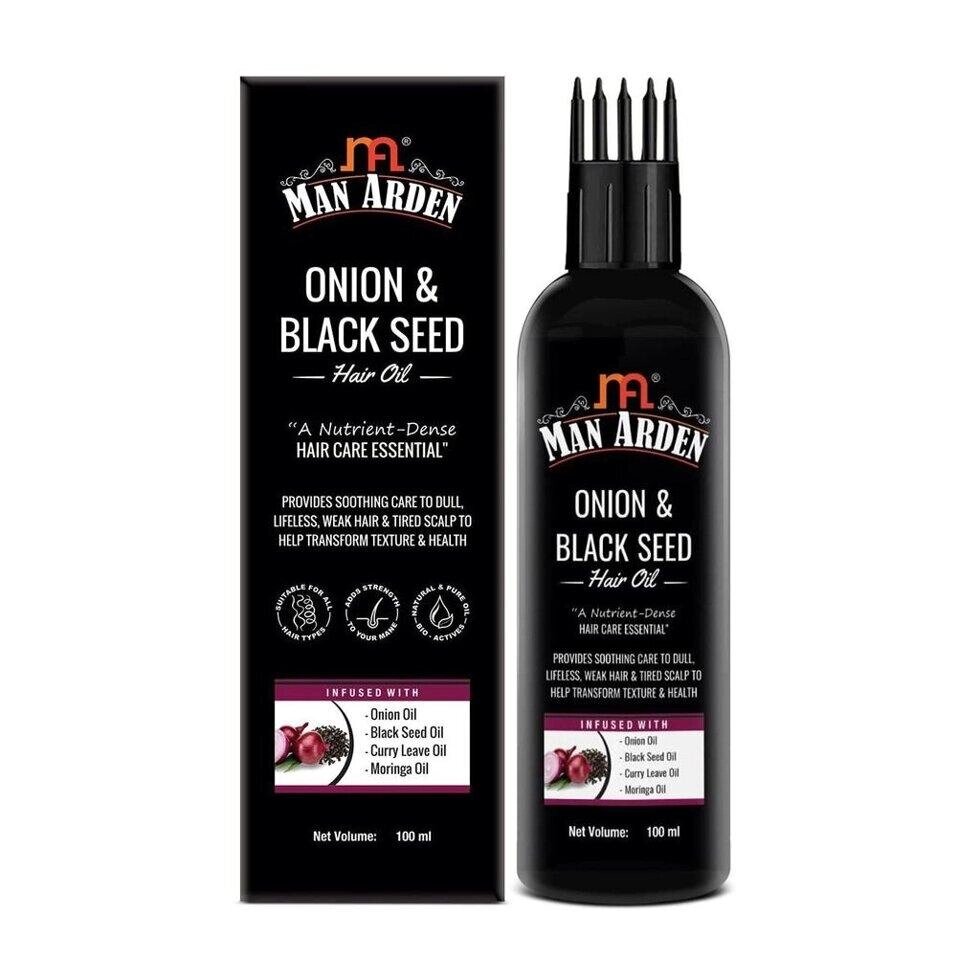 Олія для волосся з Луком та Чорним кмином (100 мл), Onion & Black Seed Hair Oil,  Man Arden Під замовлення з Індії 45 від компанії greencard - фото 1