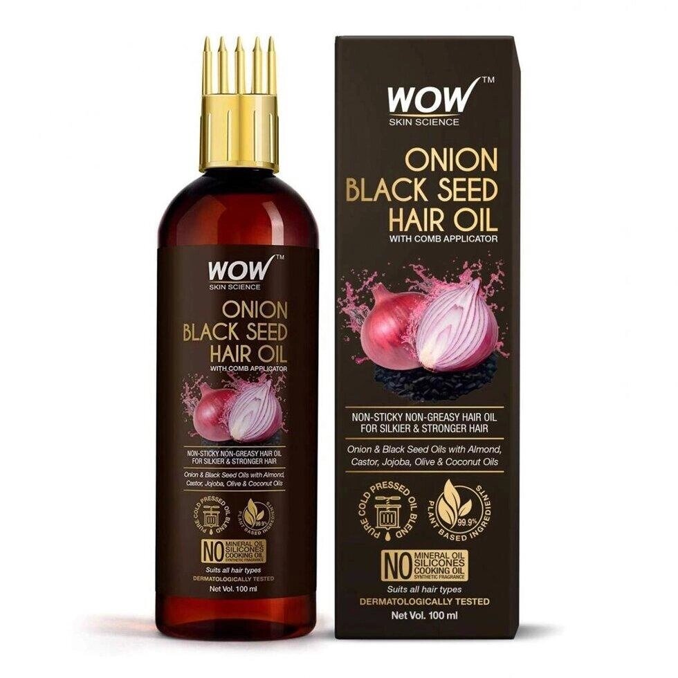 Олія для волосся з насінням Лука (100 мл), Onion Black Seed Hair Oil,  WOW Skin Science Під замовлення з Індії 45 днів. від компанії greencard - фото 1