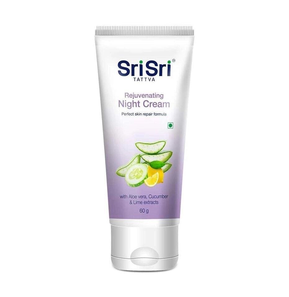 Омолоджуючий нічний крем для обличчя (60 мл), Rejuvenating Night Cream,  Sri Sri Tattva Під замовлення з Індії 45 днів. від компанії greencard - фото 1