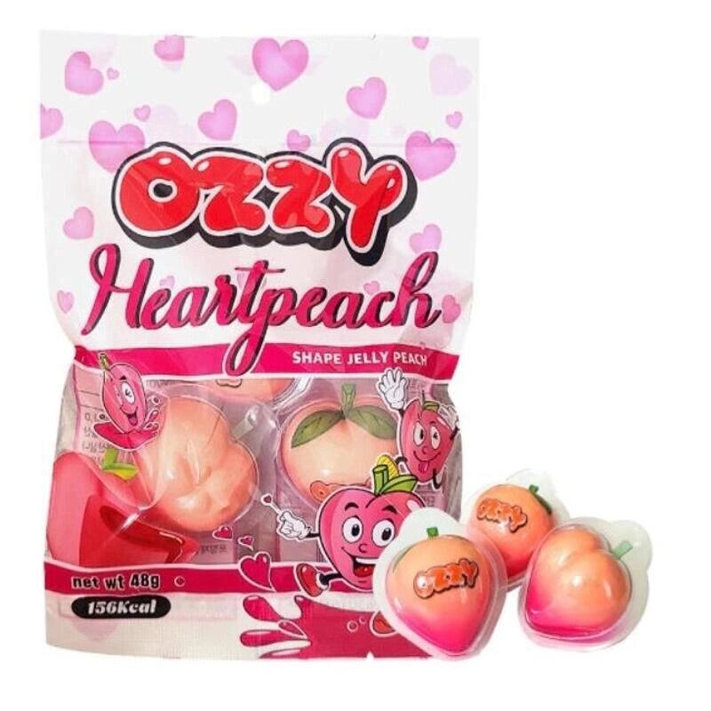 Ozzy Желейний Gummi у формі серця Peach Shape 48г (16gx3) під замовлення з кореї 30 днів доставка безкоштовна від компанії greencard - фото 1