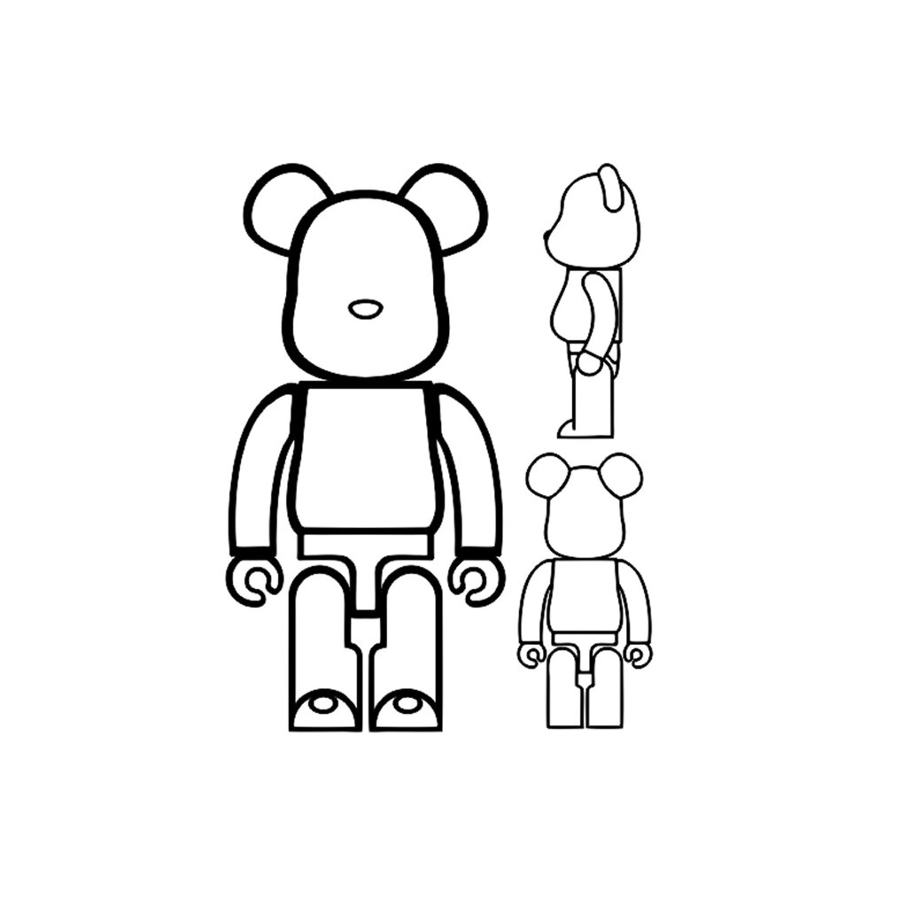 Панно bearbrick панно ведмідь панно беарбрік комплект 3шт. КодАртикул 29 а413 від компанії greencard - фото 1