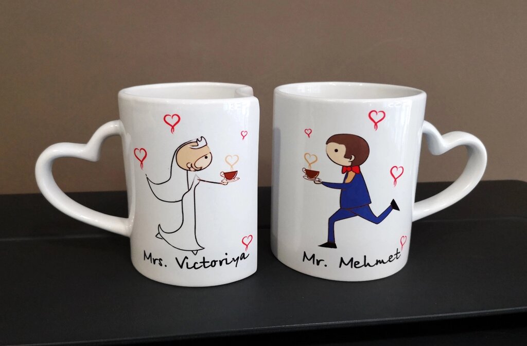 Парні чашки для закоханих Mr&MP Код/Артикул 168 від компанії greencard - фото 1