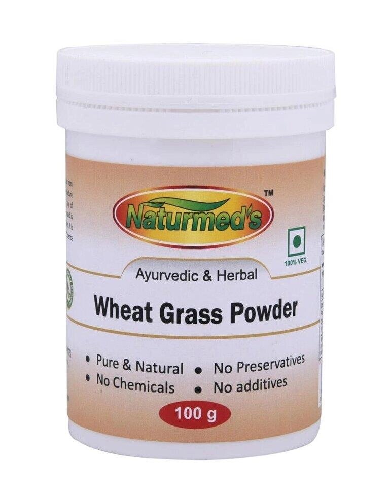 Паростки пшениці/Вітграс (100 г), Wheat Grass Powder,  Naturmed's Під замовлення з Індії 45 днів. Безкоштовна доставка. від компанії greencard - фото 1