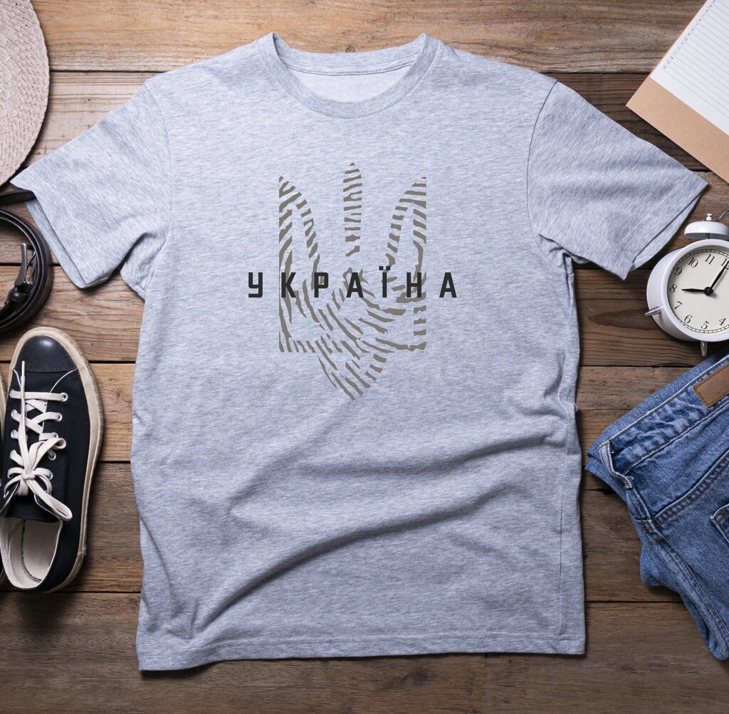 Патріотична футболка "Україна Тризуб" Код/Артикул 168 від компанії greencard - фото 1