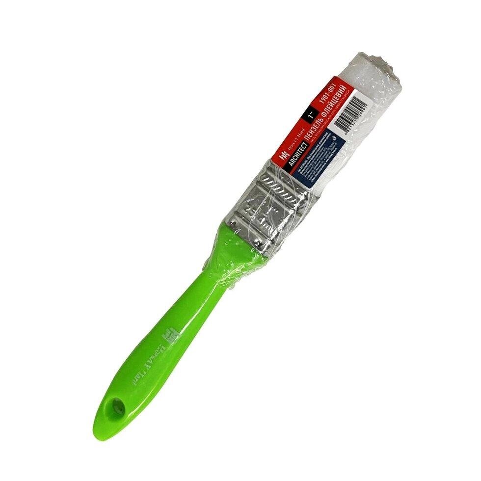 Пензель флейцевий штучний ворс пластикова ручка тип ARTIFICIAL, 1″ HorsAY Hard Код/Артикул 27 1901-001 від компанії greencard - фото 1