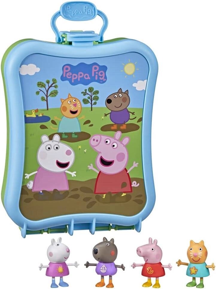 Peppa Pig Toys Набір Peppas Carry Along Friends,4 фігурки з футляром Код/Артикул 75 372 Код/Артикул 75 372 Код/Артикул від компанії greencard - фото 1