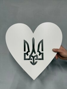 Підложка серце з гербом (30х30 см) Код/Артикул 80