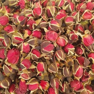 100 г роза чайна бутони чорно-червоні сушені (Свіжий урожай) лат. Rosa odorata