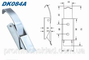 Засувка DK084A (неіржавка сталь SS304) Код/Артикул 132 DK084A-SS304