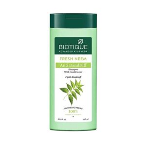 Шампунь-кондиціонер проти лупи з Німом (180 мл), Fresh Neem Anti Dandruff Shampoo with Conditioner, Biotique Під