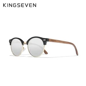 Поляризаційні сонцезахисні окуляри для чоловіків і жінок KINGSEVEN N5517 Silver Код/Артикул 184