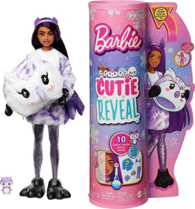 Лялька Barbie Cutie Reveal, плюшевий костюм сови серії Snowflake Sparkle Код/Артикул 75 793