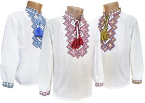 Красива дитяча вишиванка для хлопчика на довгий рукав Код/Артикул 05071