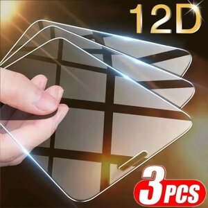 3 Шт. загартоване скло для iPhone 14 13 12 11 15 Pro Max Mini захисне скло для iPhone XR X XS MAX 7 8 Plus 16 під