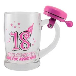 Чашка для пива "18" рожева Код/Артикул GWB 218*