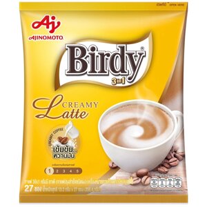 Ajinomoto Birdy 3 в 1 Суміш розчинної кави Creamy Latte 13,2 г x 27 шт. / 60 шт. - Тайська Під замовлення з Таїланду за