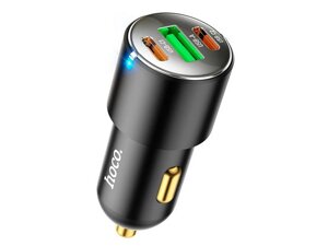 Зарядний пристрій автомобільний USB+2Type-C (Hoco) NZ6 Код/Артикул 30 5889