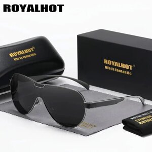 Поляризаційні сонцезахисні окуляри для чоловіків і жінок RoyalHot 900145 Gold Brown Код/Артикул 184