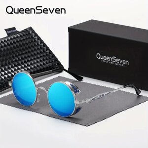 Поляризаційні сонцезахисні окуляри для жінок та чоловіків QUEENSEVEN 900p68 Silver Ice Blue Код/Артикул 184