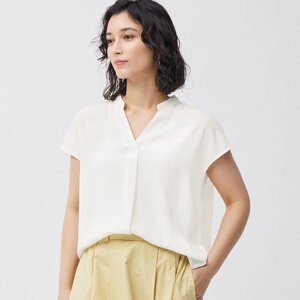 GU by Uniqlo Драпірована сорочка-шкіпер з короткими рукавами під замовлення з Японії за 30 днів, доставка безкоштовна