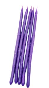 20 шт Макана свічка виготовлена за старовинною технологією макання фіолетова Код/Артикул 144