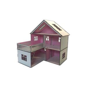 Дитячий ляльковий будиночок DecorPlace з меблями 32Х32Х35см Код/Артикул 29 а80